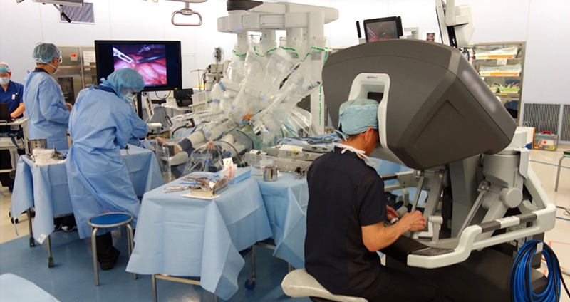 ロボット支援下手術風景